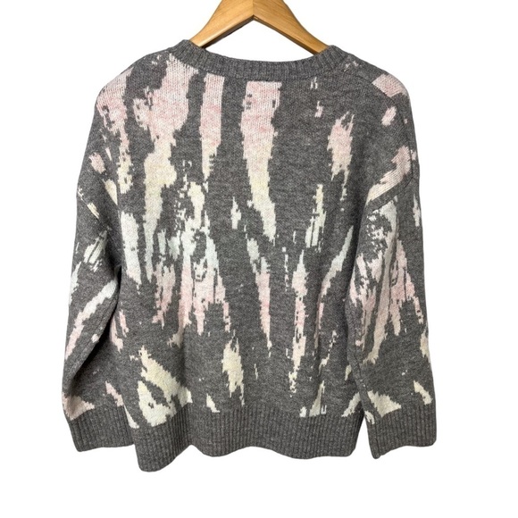 Rails Virgo Tie Dye Pullover Sweater Gray Size Medium Crewneck 825B-392-3075 - Picture 3 of 6